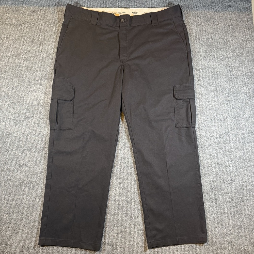 Dickies Flex Cargo Relaxed Straight Fit Men's Work Pants 42x30 Black